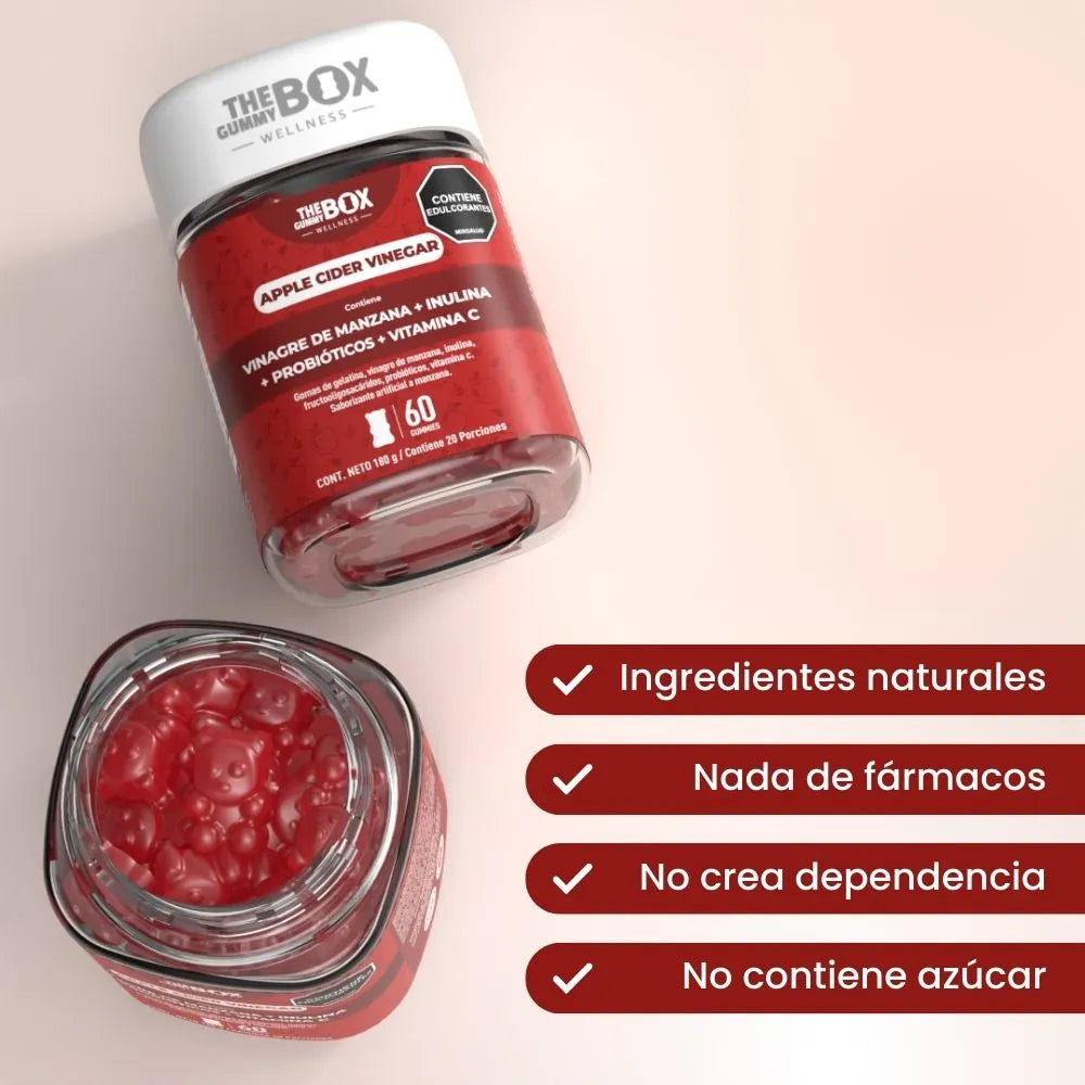 Vinagre de manzana en gomitas 🍎
