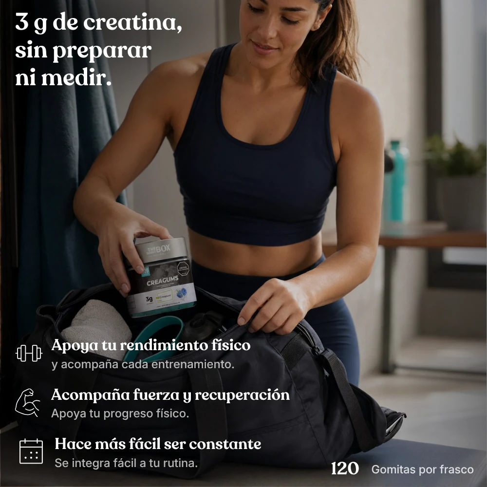 Beneficios de CreaGums Creatina Creapure en Gomitas para entrenamiento