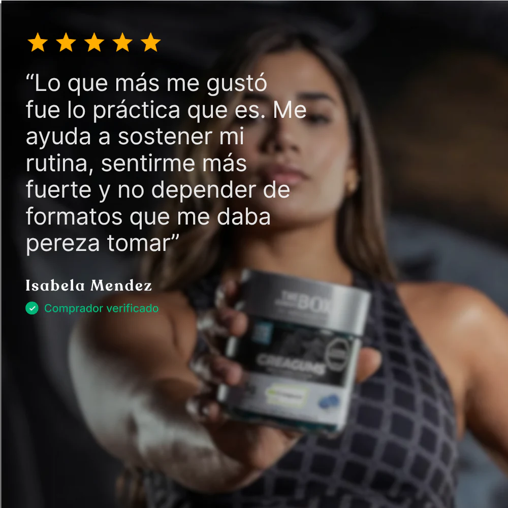 Reseña de cliente sobre CreaGums Creatina Creapure en Gomitas