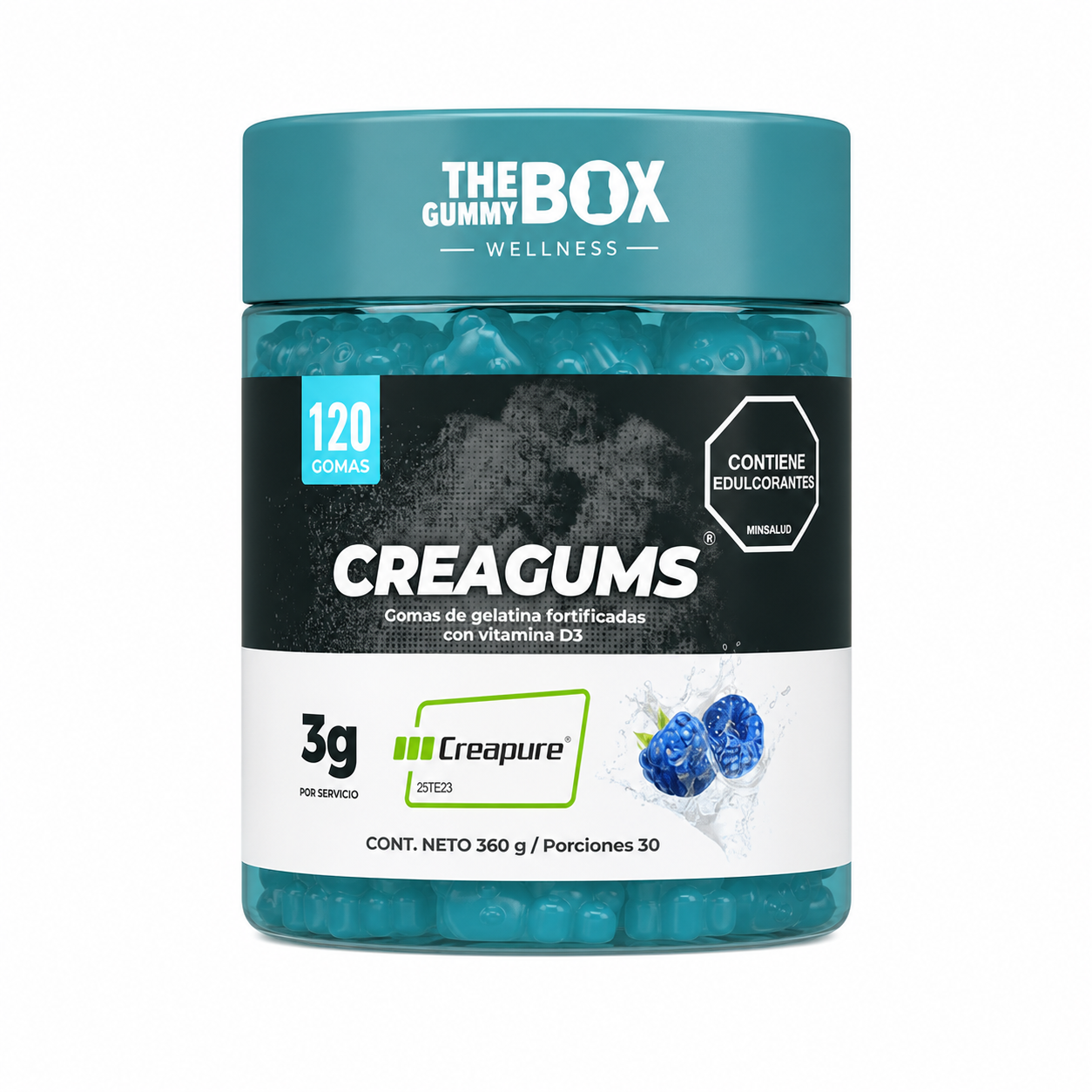 CreaGums, Creatina en Gomitas - 1 frasco