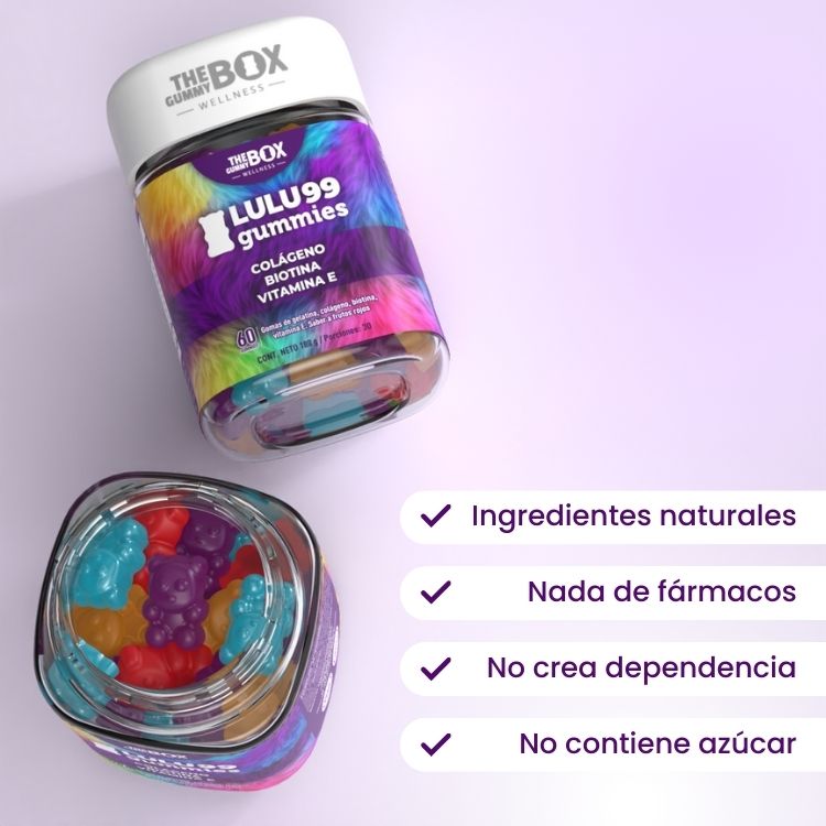 Lulu99 Gummies - Colageno y biotina en gomitas 💅🏻