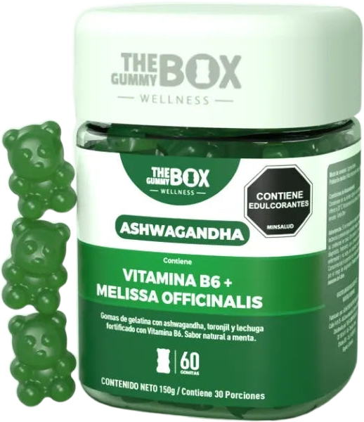 Ashwagandha en gomitas 💚 — 1 Frasco (sin fondo)